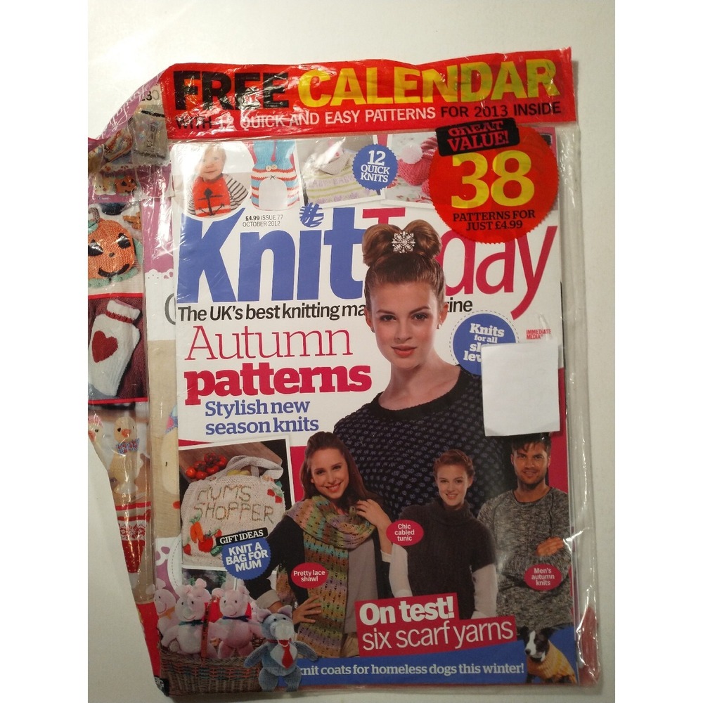Knit Today Magazine October 2012 - FREE Designs & Patterns British UK